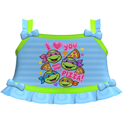 cute pizza turtle tweencore cutecore top