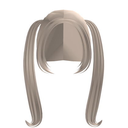 . ‿ ♡ light blonde sweet curled high pigtails Roblox item