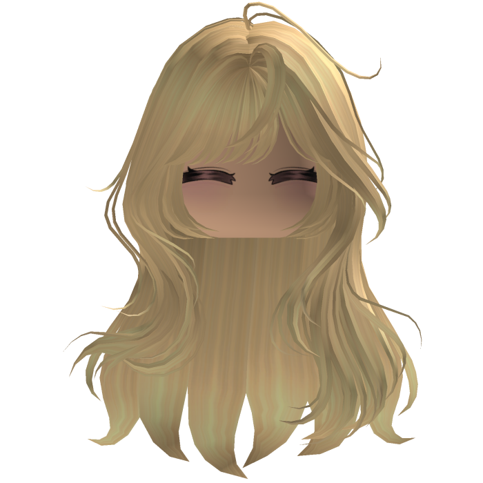 Cute emo y2k hair fluffy (blonde)
