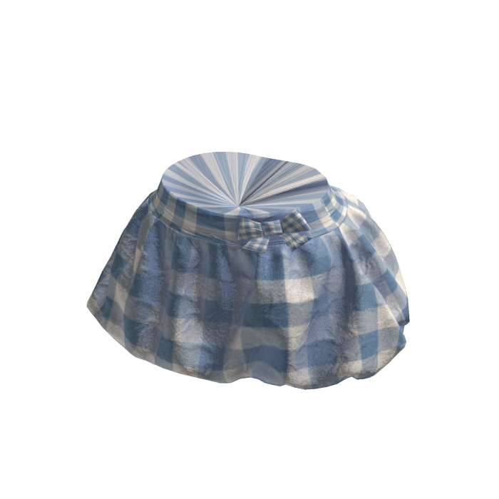 Blue Plaid Mini Skirt