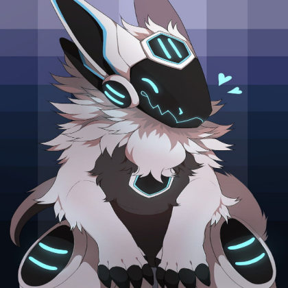 HD-wallpaper-robot-furry-black-blue Roblox decal