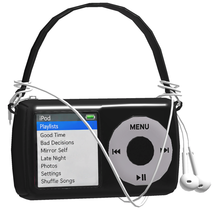 Black MP3 Shoulder Bag