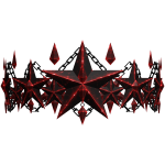 Crimson Red Chainbound Starstone Crown