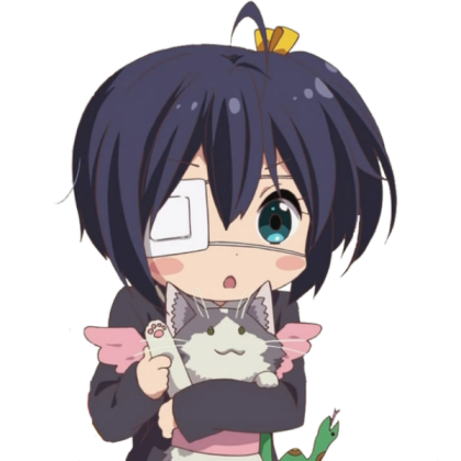 Anime girl with a cute winged cat Roblox decal