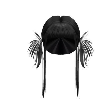 Y2K Cyberstar Buns in Black  Roblox item