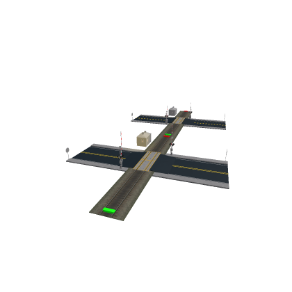 Railway crossing Tall M-bell