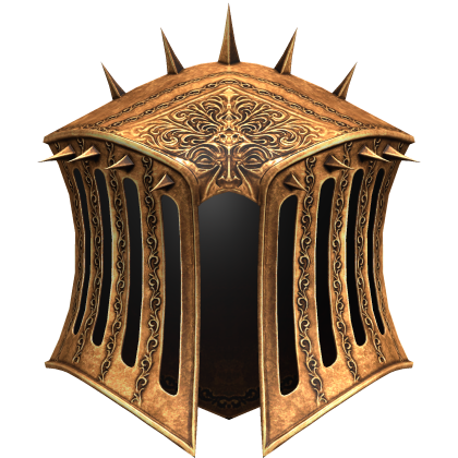 Gold Gothic Knight Helmet Roblox item