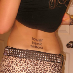 lower back tattoo