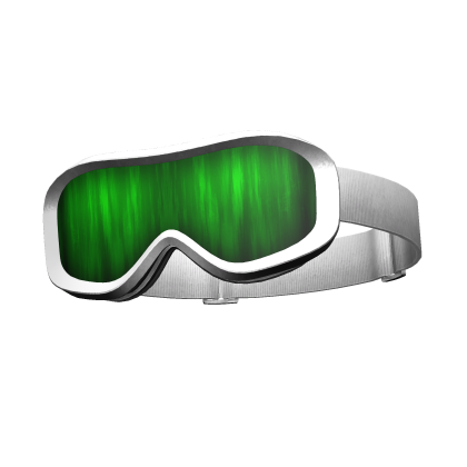 Raised Tilted Ski Goggles [Green] Roblox item