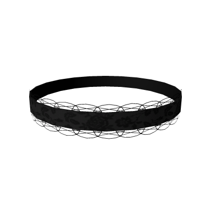 Elegant Black Gothic Rose Lace Choker