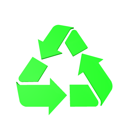 Recycle symbol halo green || frutigero areo ||