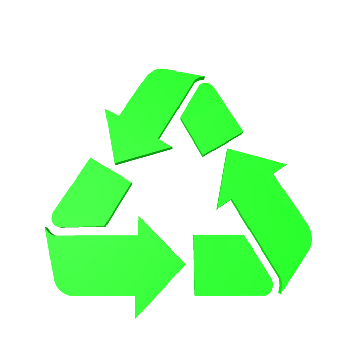 Recycle symbol halo green || frutigero areo ||