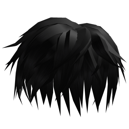 Black Anime Boy Messy Hair Roblox item