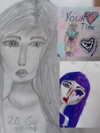Harley her drawings!
