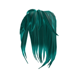 Neon Cyan Girls Hair