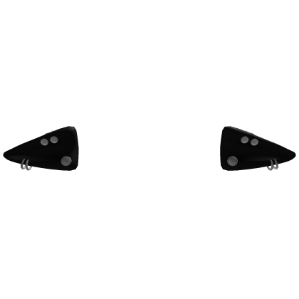 Silver Pierced Elf Ears [Black]