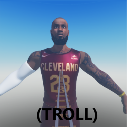 Cart ride into lebron