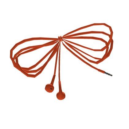 Earbuds Bow (Orange)
