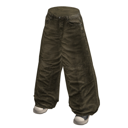 Olive Utility Canvas Pants