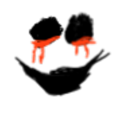 Creepy bloody face Roblox decal
