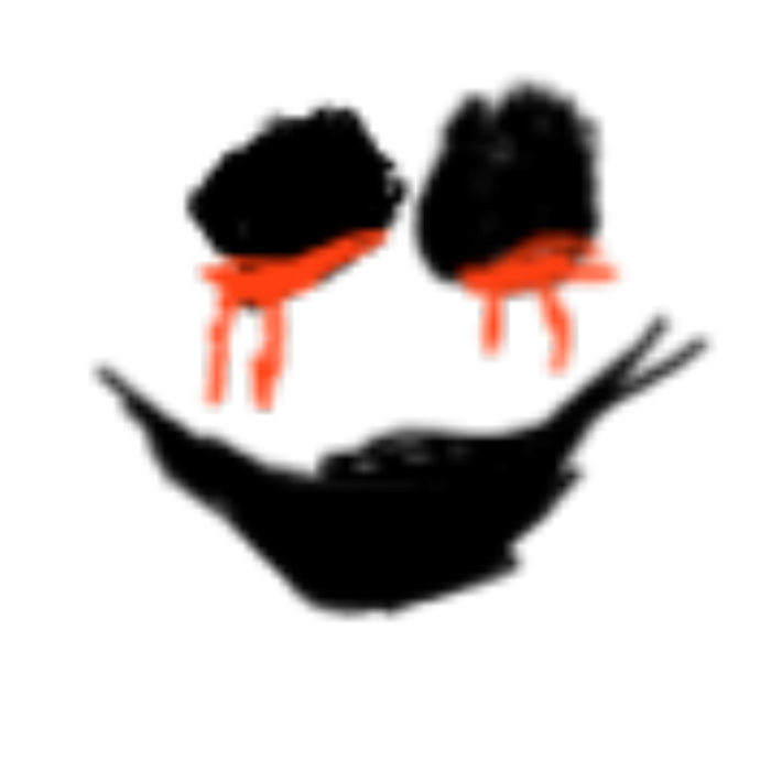 Creepy bloody face Roblox decal