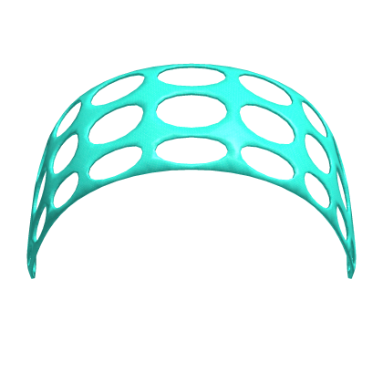 Teal hollow cut-out headband Roblox item