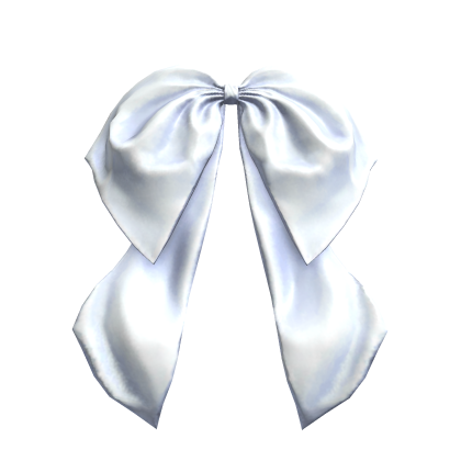 BB Pastel Blue Satin Hair Bow Romantic Girl Roblox item