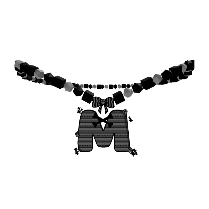 ♡ m initial skull 1.0