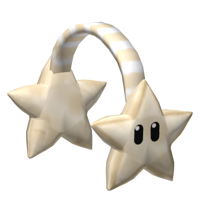[NEW 🚨] Beige Cream Super Cute Star Face Earmuf