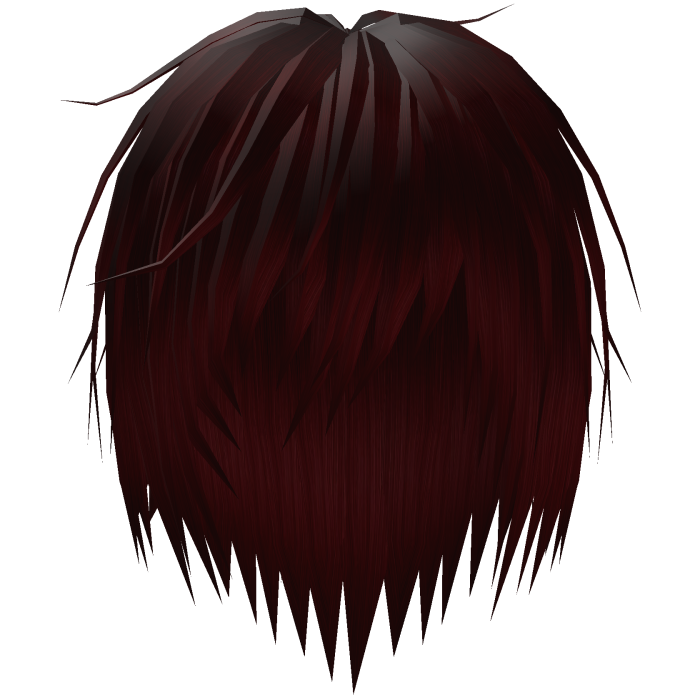Dark Red Vkei Messy Emo Punk Hair