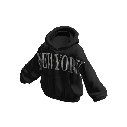 Black New York Streetwear Hoodie