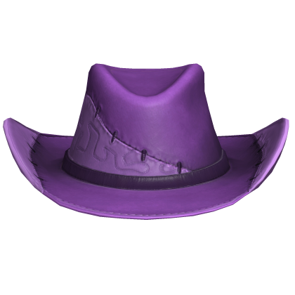 Purple Stitch Cowboy Hat
