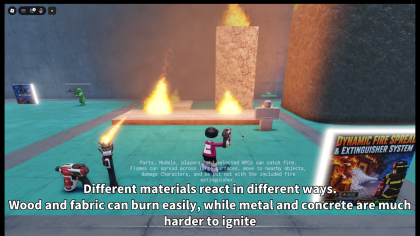 Dynamic Fire Spread & Extinguisher System preview 3