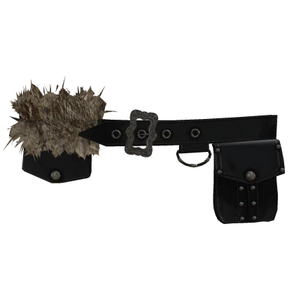 Vkei Visual Kei Distressed Archival Emo Belt Black | Roblox Item