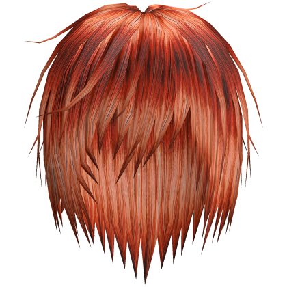 Orange Vkei Messy Emo Punk Hair