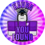 Found Kavra! 💜 Roblox badge thumbnail