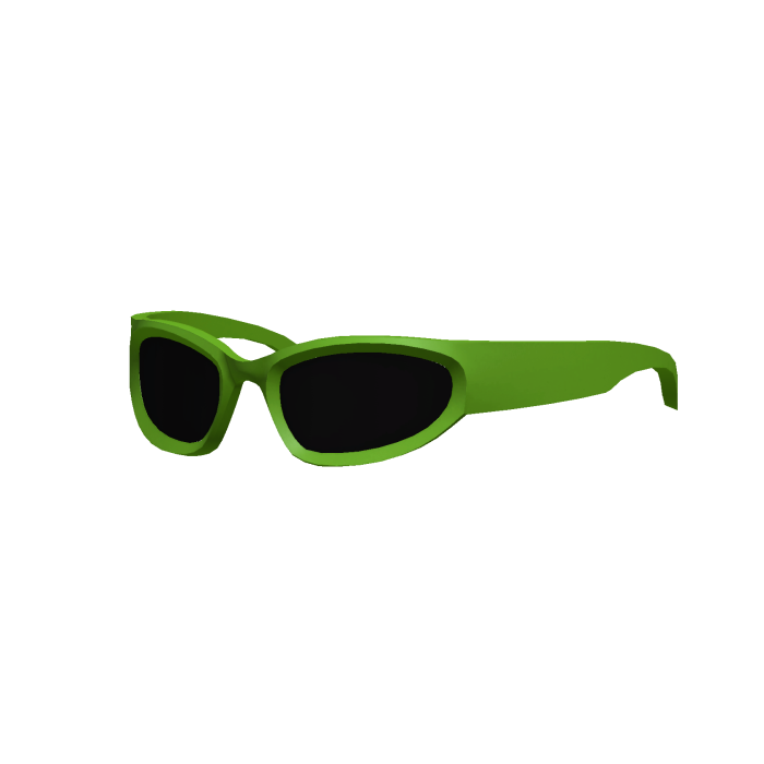 Y2K Punk Glasses | Green