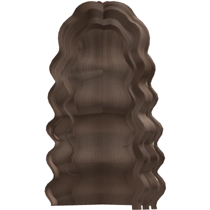 Roblox hair preview for Long Extra Curly Waves Vintage Brown Hair