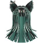 Emerald Ethereal Fox Empress Hair