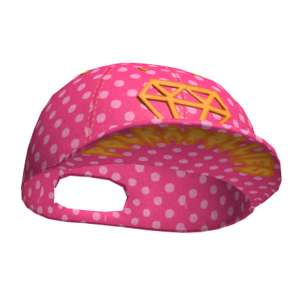 ♡ scene polka dot stackable pink diamond snapback 