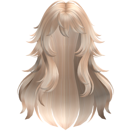 Cute Wispy Wolfcut Hair (Blonde) Roblox item