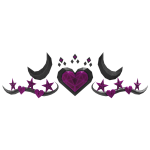 Valentine's Starry Heart Tiara Crown