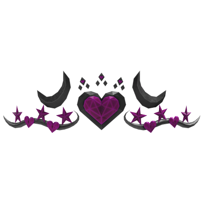 Valentine's Starry Heart Tiara Crown thumbnail