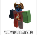 rip for the man in the group emblem