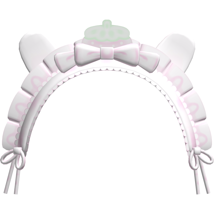 Cute Ruffled Strawberry Bunny Head Dress