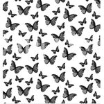 White butterfly heart