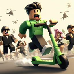 Obby But You're on a Scooter