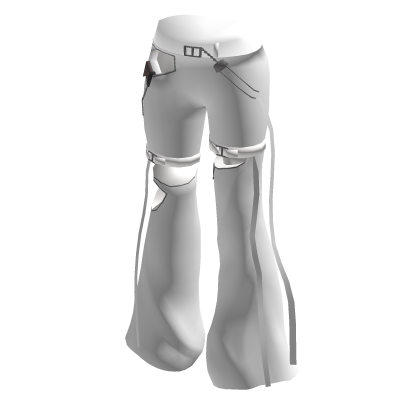 White Strap Trousers
