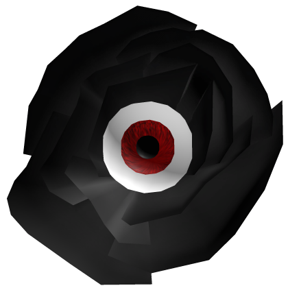 Creepy Halloween Red Eye Black Rose Face Acc Roblox item