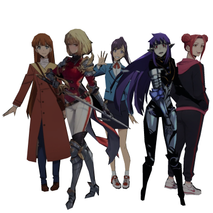 Solo leveling waifu girls cutout Roblox item